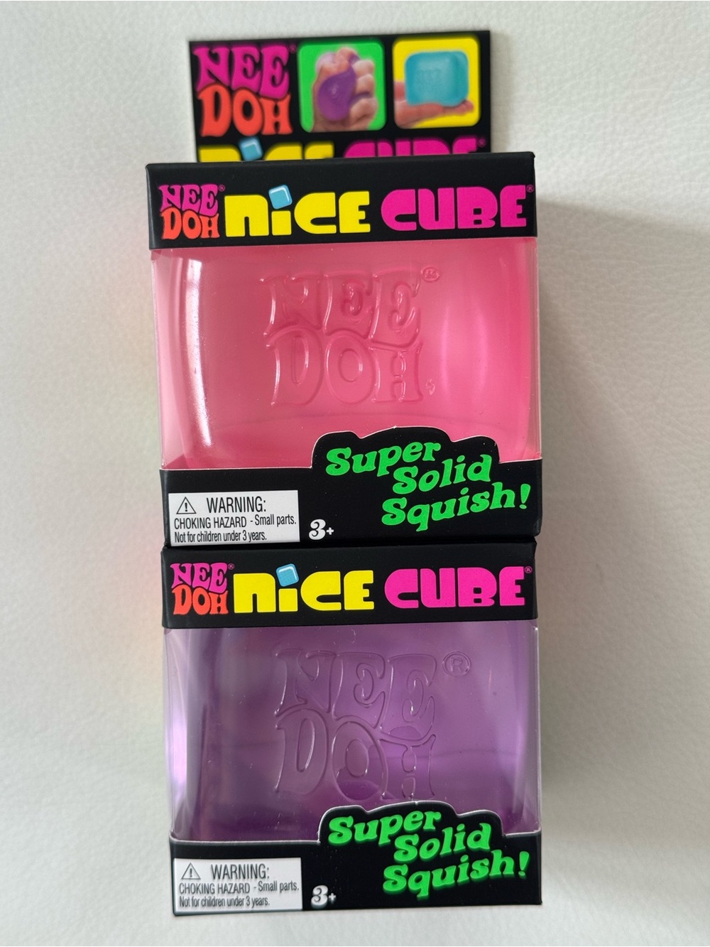 NeeDoh Nice Cube Purple Pink Squishy Toy TikTok Viral New SHIPS TODAY!